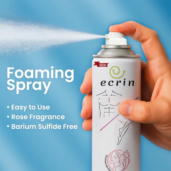 Ecrin Hair Removal Foaming Spray Pack of 2 - Advance Formula with Refreshing Fragrance (200ml)
